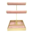 thumbnail image 4 of Segolike Jewelry Organizer Jewelry Display Stand Elegant Pink and Gold Jewelry Holder Jewelry Rack for Home Jewelry Shop Dresser Women F, 4 of 8