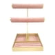 thumbnail image 4 of Soporte para presentación de joyería, organizador de joyas de terciopelo rosa para vestidor, hogar y dormitorio Estilo F, 4 of 8