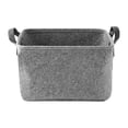 thumbnail image 3 of Organizador de juguetes para mascotas, multiusos con asas, organizador de juguetes para niños, contenedor de almacenamiento para ropa y accesorios par Gris claro, 3 of 9