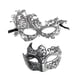 thumbnail image 3 of Máscara de mascarada para parejas, máscara de fiesta, máscara de ojos decorativa, máscara de disfraz para graduación Plata, 3 of 9