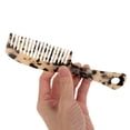 thumbnail image 3 of Unique Bargains 1 Pc Long Handle Hair Comb White Acetate Sheet, 3 of 5