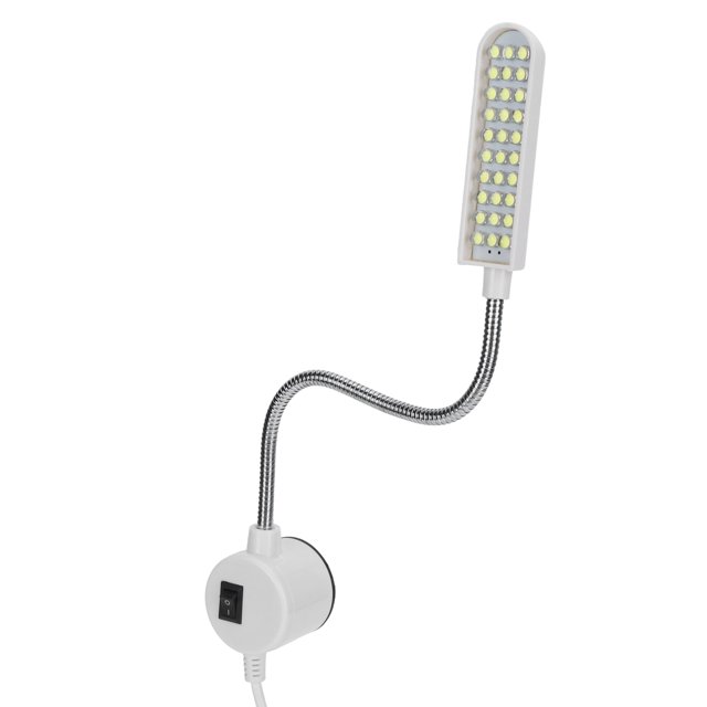 Lámpara LED Para Máquina De Coser, 30 Cuentas, Luz De Trabajo Con Cuello De Cisne Y Base Magnética AC