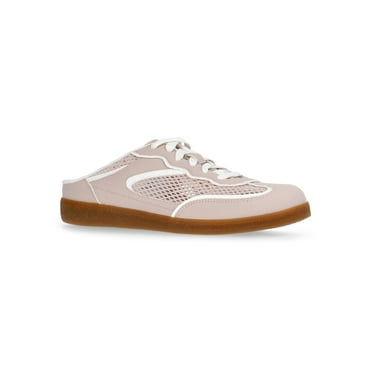 Time and Tru Women's Lace Up Mesh Mule Sneakers