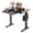 Black,32 Inch,Round, variant on Wireless Charging Glass Standing Desk with Drawer 55 Inch Super White Height Adjustable Computer Workstation with Type C Port Steel Frame for Home Office