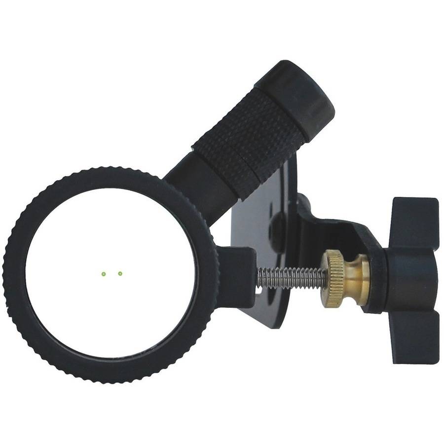 Hind Sight Center Shot Sight with 2X Lens, RH/LH, Black with LED Light