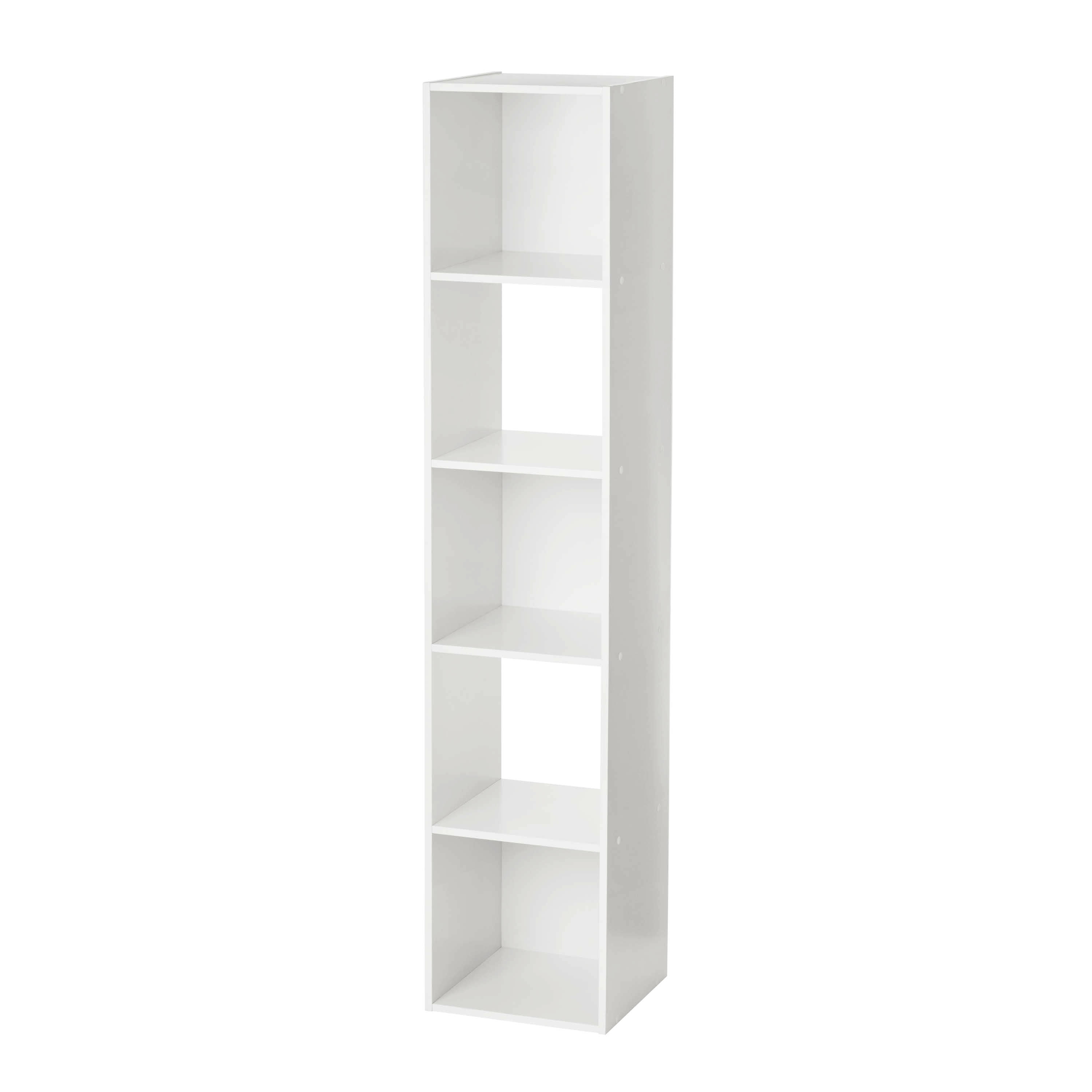 Mainstays 5 Cube Vertical Storage Organizer, White
