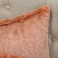 thumbnail image 5 of Home Soft Things Tip Dyeing Light Faux Fur 2 Piece Throw Pillow Cover Set - Burnt Orange - 20" x 20", 5 of 9