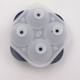 thumbnail image 4 of Molde grande para cubitos de hielo TUNC de rosas silicona 4 cavidades pieza negra, 4 of 4