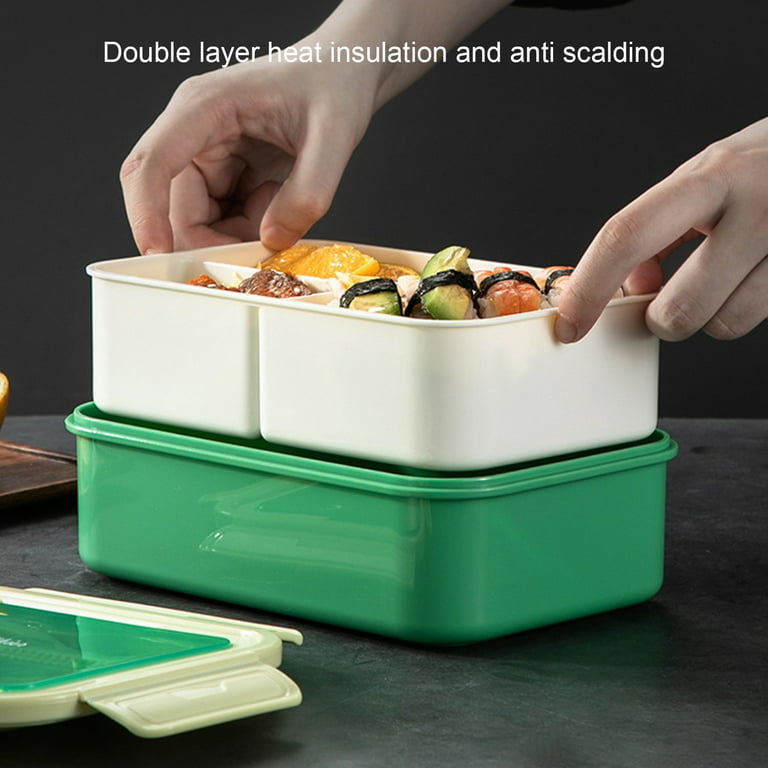 Bentgo Classic All-in-One Stackable Lunch Box Container with Built in  Flatware - Green