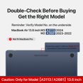 thumbnail image 2 of Funda Soonjet compatible con MacBook Air de 13,6 pulgadas M3 M2 A3113 A2681, 2 of 9