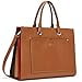 thumbnail image 2 of CLUCI Leather Briefcase for Women Laptop 15.6 Inch Professional Business Work Ladies Computer Handbag Shoulder Bag Brown, 2 of 4