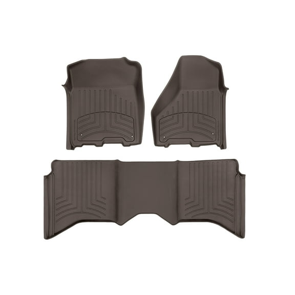 WeatherTech FloorLiner HP Custom Fit Floor Mats compatible with Ram Truck 2500/3500, Ram 2500/3500, Ram Truck 1500, Ram Truck 1500 Classic - 1st & 2nd Row, Cocoa