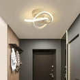 thumbnail image 2 of LED Ceiling Light Lighting Fixture Flush Mount Simple for Simple Ceiling Lamp Entrance Aisle warm diameter 24cm, 2 of 8