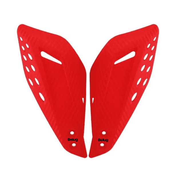 Protector Manubrio Moto Cubrepuño Universal Para Motocros Belug, Rojo
