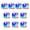 Red blue, variant on SDFGTstore 10Pieces Small Color Glittering Gift Boxes For Weddings Parties And Birthdays