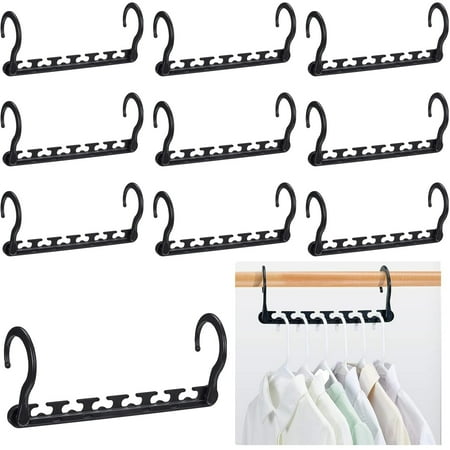 

THRENS 10/20Pcs Magic Clothing Hangers Space Saving Clothing Hanger Organizer for Heavy Clothes Storage