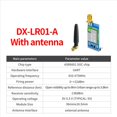 thumbnail image 3 of 2X Módulo LoRa con Chip SOC RF ASR6601 LR01-A, Módulo Inalámbrico UART de 433 MHz y 475 MHz, Alcance de 8 Km, Bajo Consumo de Energía de 22 DBm, 3 of 5
