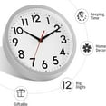 thumbnail image 3 of EIMELI Wall Clock  Modern Wall Clocks Battery Operated  10 Inch Simpel Silent Non-Ticking Clock Decorative for Kitchen  Office  Outdoor  Bedroom  Living Room  School  Classroom, 3 of 6