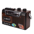 thumbnail image 3 of Reproductor de casete Radio AM FM Señal potente Sin ruido Soporte para tarjeta de almacenamiento y USB Reproductor de casete portátil Grabadora Enchufe de EE. UU. 110 V, 3 of 15