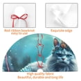 thumbnail image 4 of Sikiie Cat Underwater Fantasy 30-48 inches {designName} Print Christmas Tree Skirt Snowman Xmas Tree Skirt with Edge Christmas Decorations for Holiday Party-30", 4 of 7