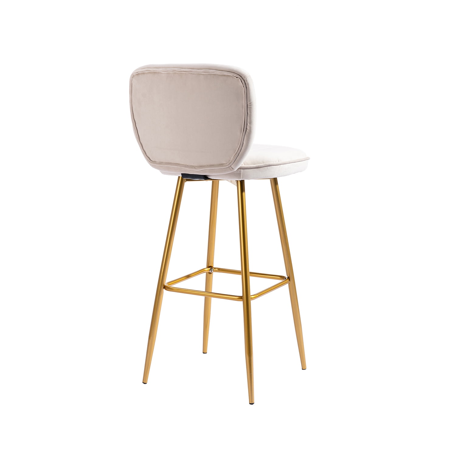 Kepooman Modern Design Bar Stools Set of 1 with Back for Bar Counter, White Kepooman Modern Design Bar Stools Set of 1 with Back for Bar Counter, White