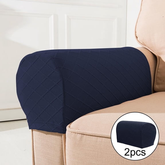 Pack of 2 arm protectors armrest covers armrest covers for couch sofa loveseat Navy