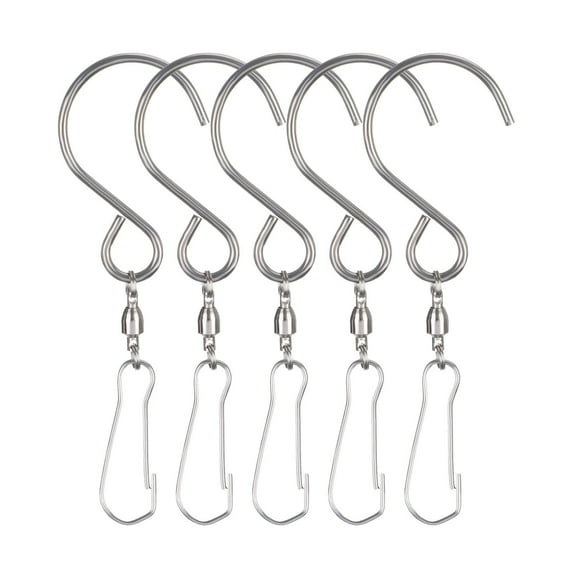 360 Degree Rotating Hooks -5 Pieces Hanging Hooks, 5X Hook Hooks, Multi-color