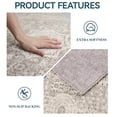 thumbnail image 3 of Area Rugs for Living Room 4'x 6' Machine Washable Vintage Print Large Throw Non Slip Bedroom Rugs, Brown, 3 of 5