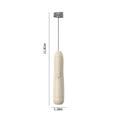 thumbnail image 3 of Milk Frother for Coffee, Handheld USB Rechargeable Foam Maker, Whisk for Cappuccino Frappe Matcha Hot Chocolate, with Accessory Head, 3 of 7