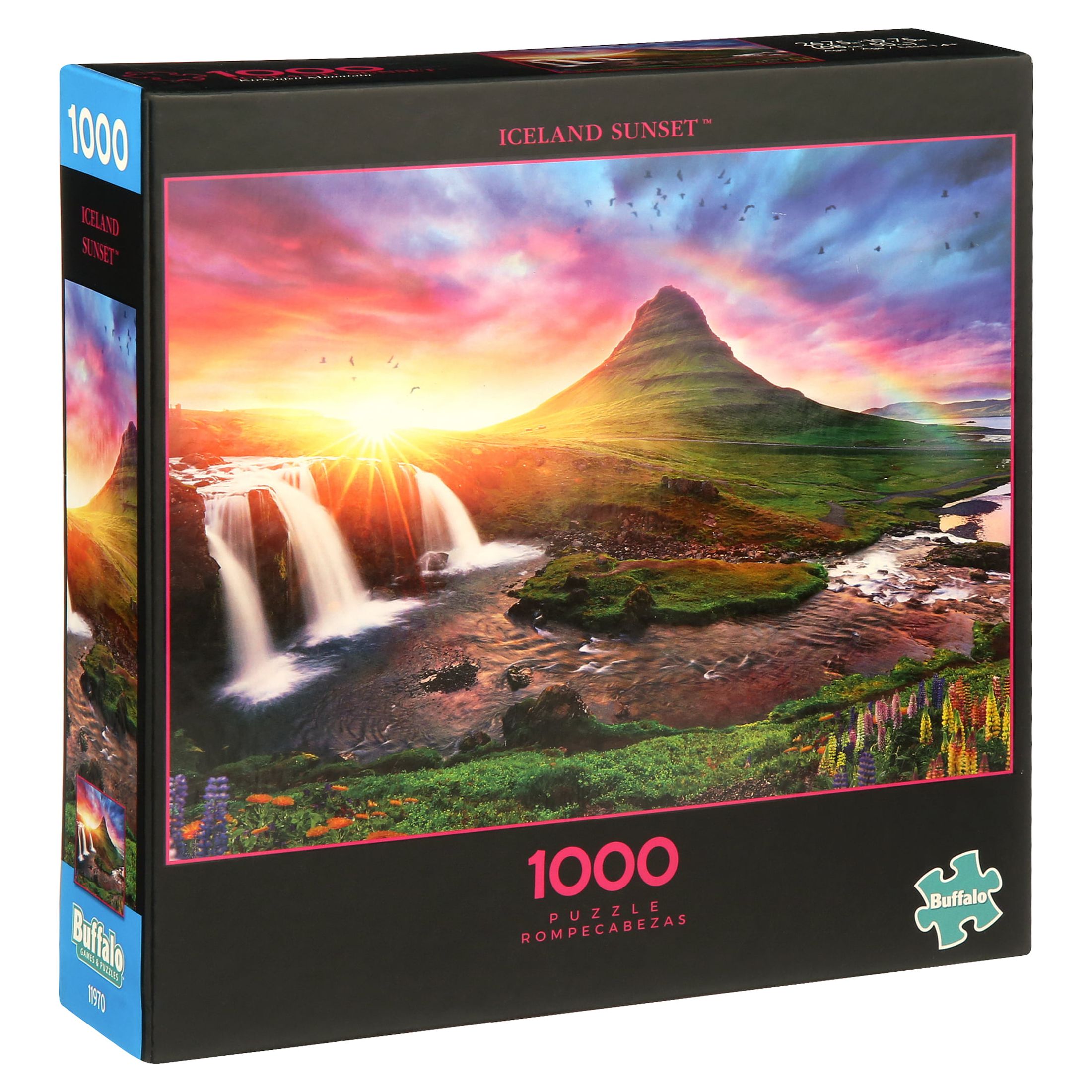 (2 pack) Buffalo Games - Photography - Iceland Sunset - 1000 Piece Jigsaw Puzzle