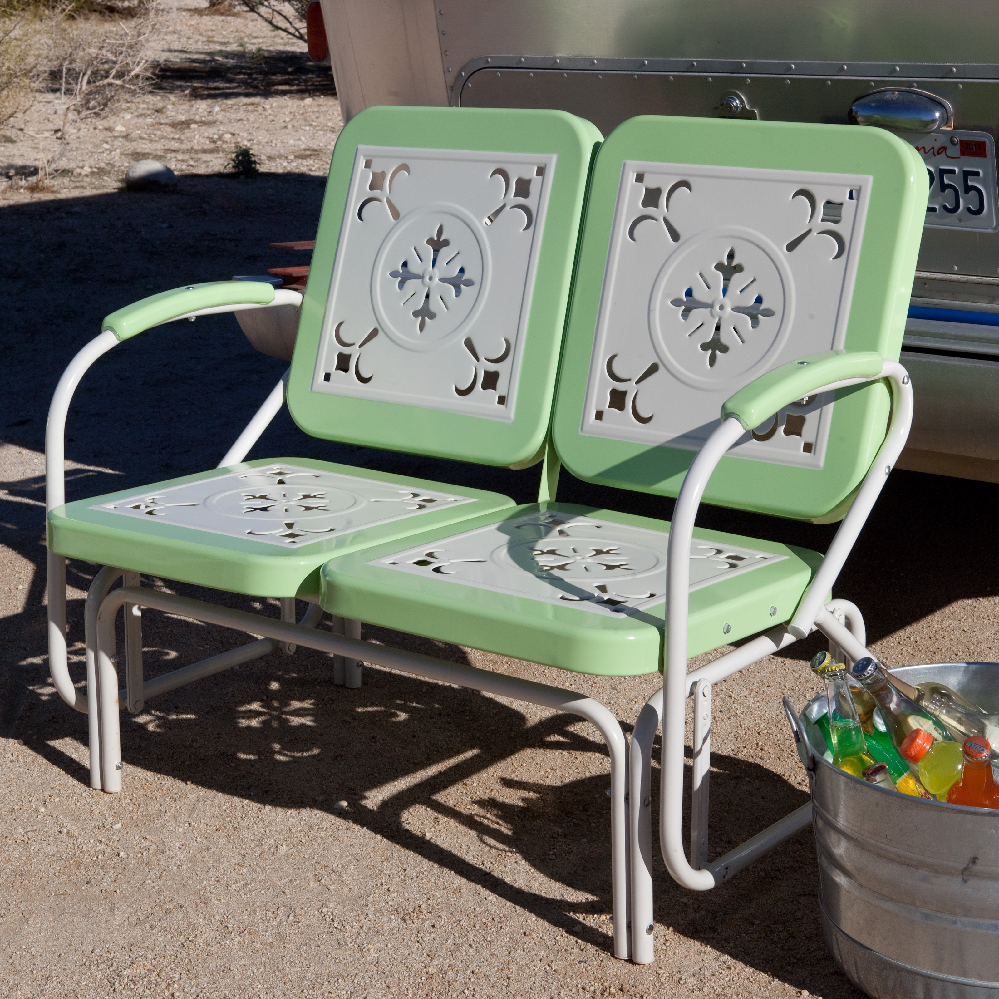 C Coast Paradise Cove Retro Metal Outdoor Glider Loveseat C Coast Paradise Cove Retro Metal Outdoor Glider Loveseat Com