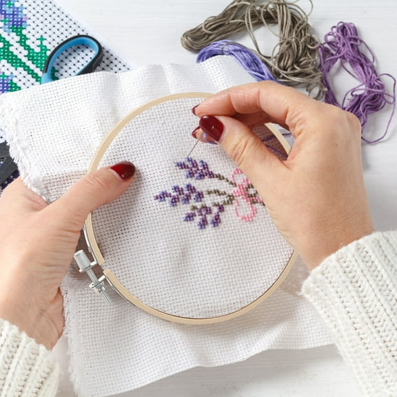 TOYMYTOY  Sturdy Khaki Embroidery Frames for Craft and Quilting 6Pcs