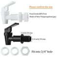 thumbnail image 2 of 4 Sets Replacement Cooler Faucet Water Bottle Jug, Dispenser Tap Spigot Spout Water Beverage Lever, 2 of 5