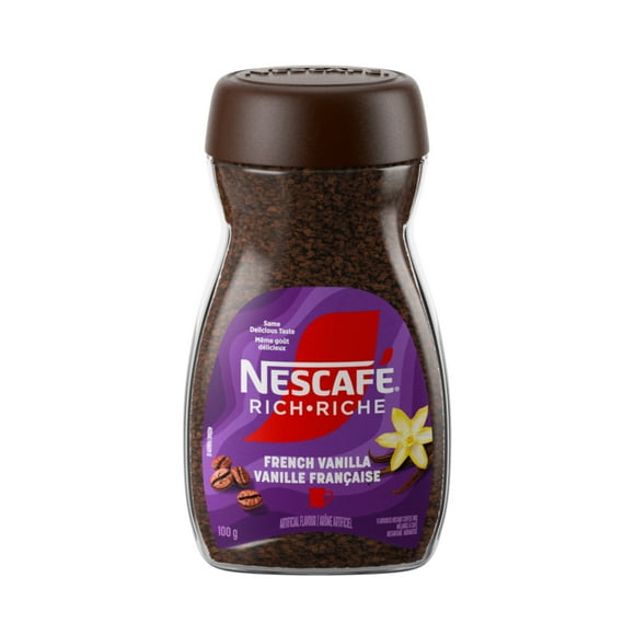 Rich French Vanilla Flavoured Instant Coffee Mix, 100% Responsibly Sourced Coffee, Just Add Hot Water, Makes 50 Servings, 100 g