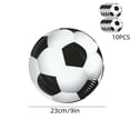 thumbnail image 3 of QuanTara 10 Pack Soccer Themed Paper Plates, 9" Disposable Dinner Plates for Football Birthday Party Decorations, Bulk Party Supplies for Sports Events & Gatherings, 3 of 6