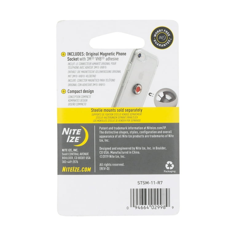 Ize／Telephone number 0x0 Ize／Telephone number 0x0 Montaż Nite Ize Steelie Magnetic