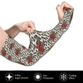 thumbnail image 3 of Fotbe Leopard Print Rose UV Sun Protection Arm Sleeves - Tattoo Cover Up - Basketball Arm Sleeve UPF 50 Cooling for Men Women, 3 of 8