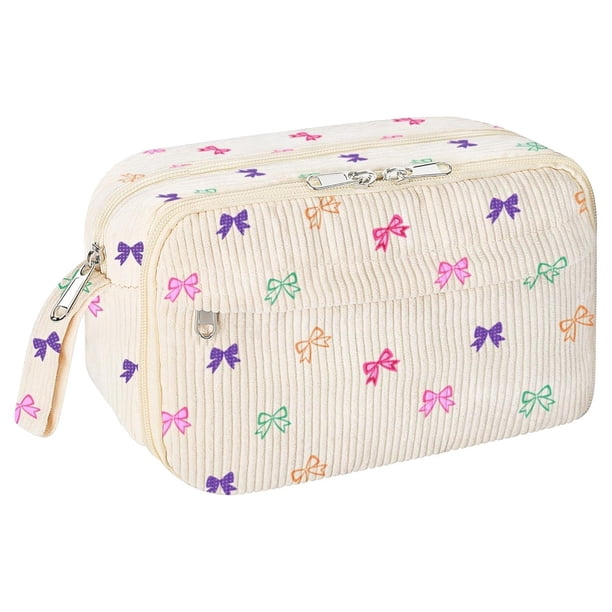 Estuche para Lápices para Niñas, Estuche Grande de con Cremallera, Estuche Estético con Compartimentos D