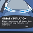 thumbnail image 3 of Gymax 6-Person Large Family Camping Dome Tent W/ Screen Room Porch & Removable Rainfly, 3 of 10