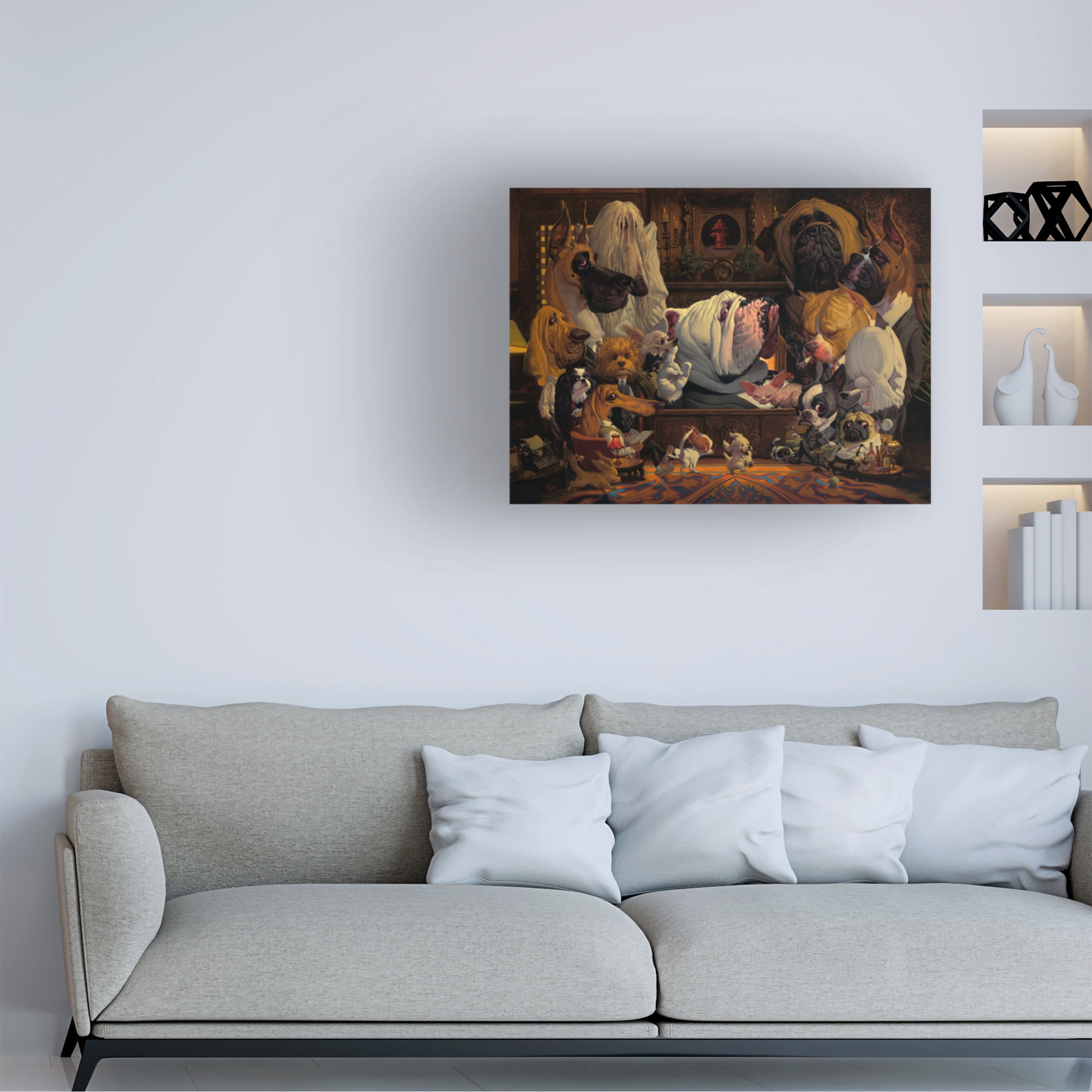 Thomas Fluharty 'DogFather' Canvas Art
