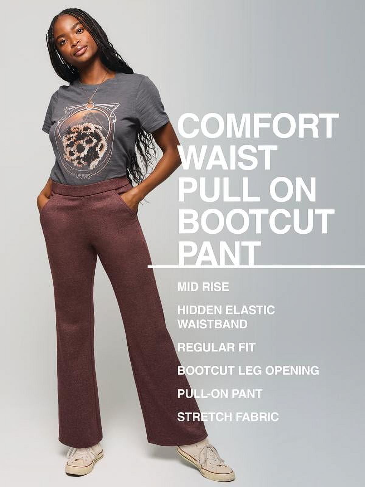 Lee® Women's Comfort Waist Pull On Bootcut Pant - Walmart.com Lee® Women's Comfort Waist Pull On Bootcut Pant - Walmart.com