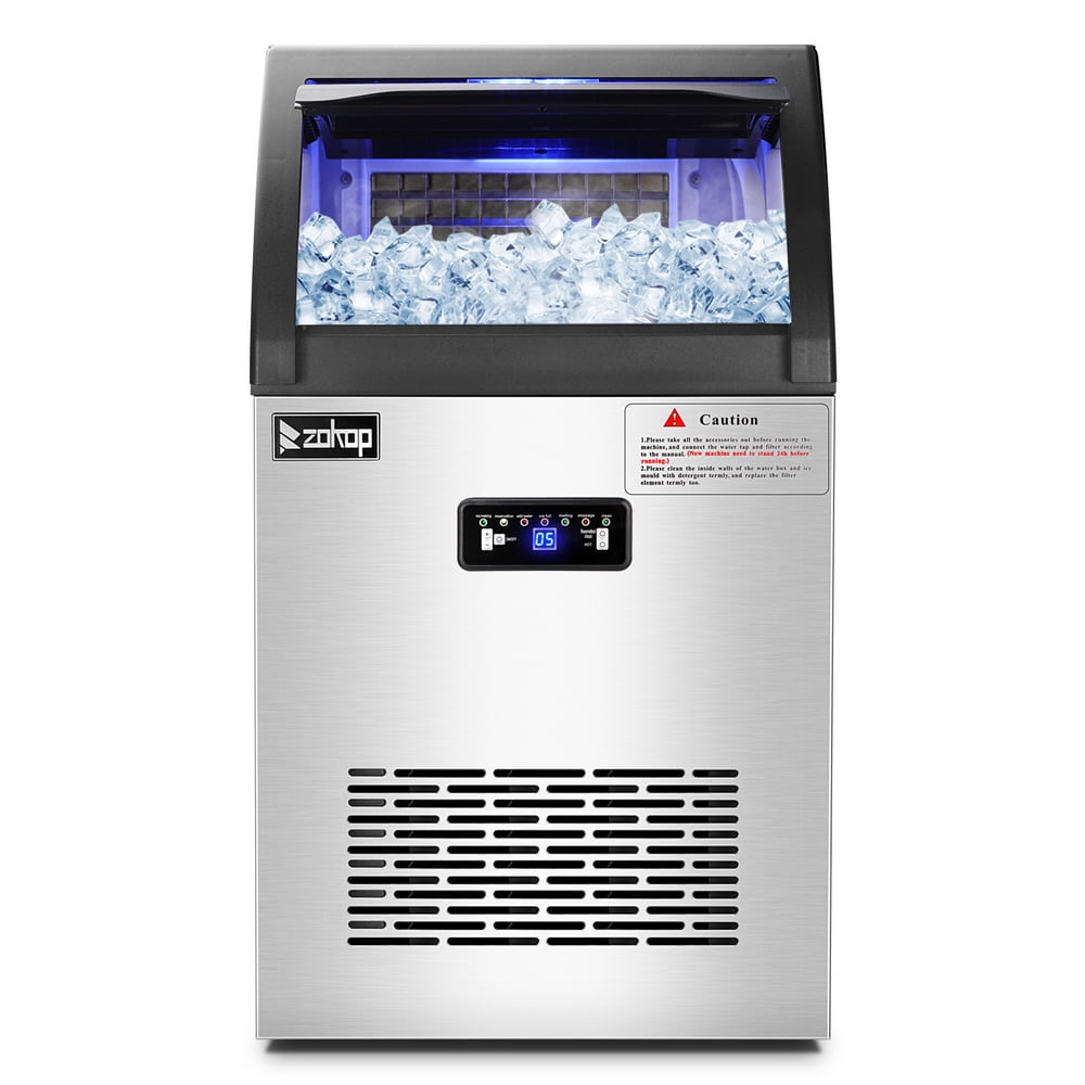 Commercial Ice Maker Machine,120lbs/24H Stainless Steel Under Counter