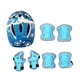 thumbnail image 3 of Kit de 7 cascos de bicicleta para niños, casco de patineta para adolescentes, rodilleras, coderas y muñequeras, equipo de protección para exteriores. Azul, 3 of 8