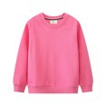 thumbnail image 1 of QUDDERR Chandails en Molleton pour Enfants Garçons Filles Couleurs Unies Col Rond Chandail Unisexe Manches Longues Printemps Automne Taille 2-7T, 1 of 8
