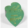 thumbnail image 2 of Inkdotpot 100 Pack Real Gold Foil Paper Tag Happy Retirement Favor Hang Tag, 2 of 6
