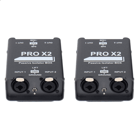 2X New 2-Way Audio Isolator, Current Eliminator, XLR 6.5, Permalloy Mixer Live Broadcast