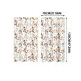 thumbnail image 3 of Beautynvta 2 Pack Vintage Orange Floral Kitchen Curtains, Rod Pocket Light Filtering Short Window Drapes, Rustic Curtain Panels for Kitchen Bathroom Farmhouse Decor, 3 of 6