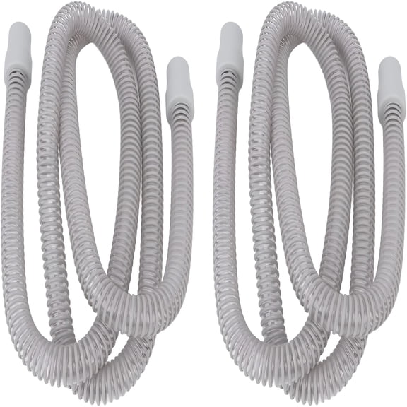 XIRQI Universal CPAP Tubing Hose (2 Pcs)-Flexible Breathing Machine Tubes with Smoother Bore