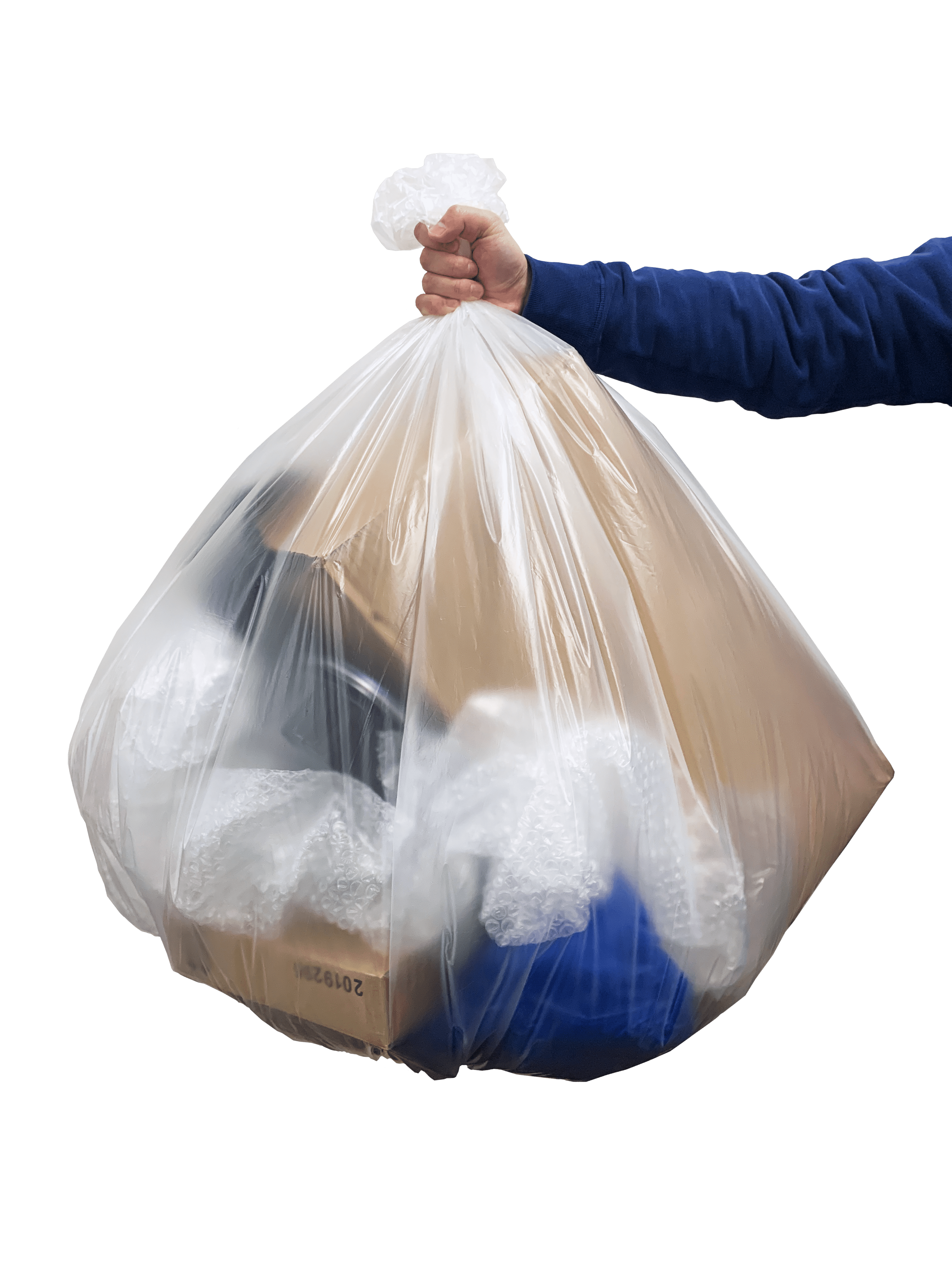 60-65 Gallon 1.5 MIL Strong Clear Trash Bags – OX Plastics