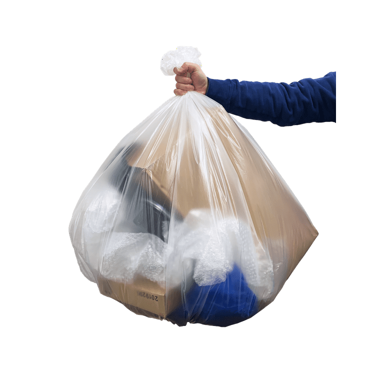 Tasker 55-60 Gallon Contractor Trash Bags 3 Mil (50 Bags w/Ties) Large  Trash Bags 55 Gallon, Extra Large Trash Can Liners, 50 Gallon Trash Bags  Heavy
